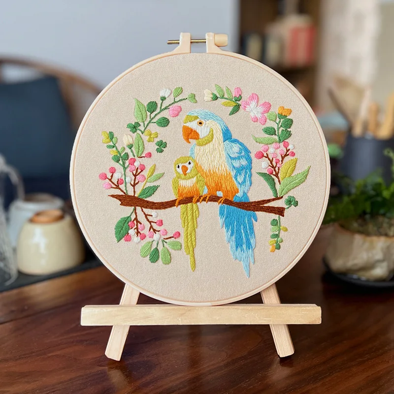 Kit Broderie Point De Croix Imprimé Renard | Loisir Créatif Adultes Débutants, Décoration Intérieure