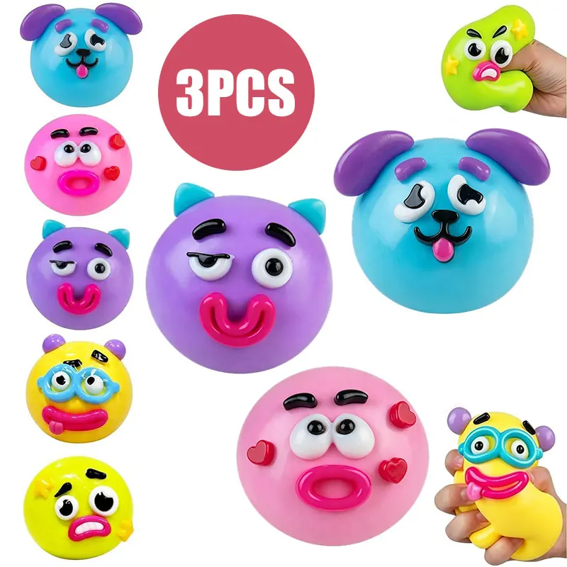 Squishy DIY Curiosities Dog Face Stress Relief Toy - Soft, Slow-Rise Sensory Decompression Gift