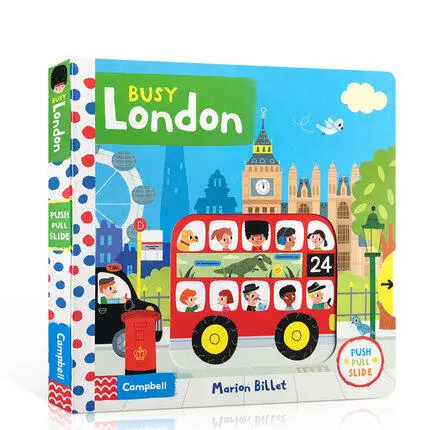 

MiluMilu Busy London Buku Parent-child InteractIon Funny Picture Storybook