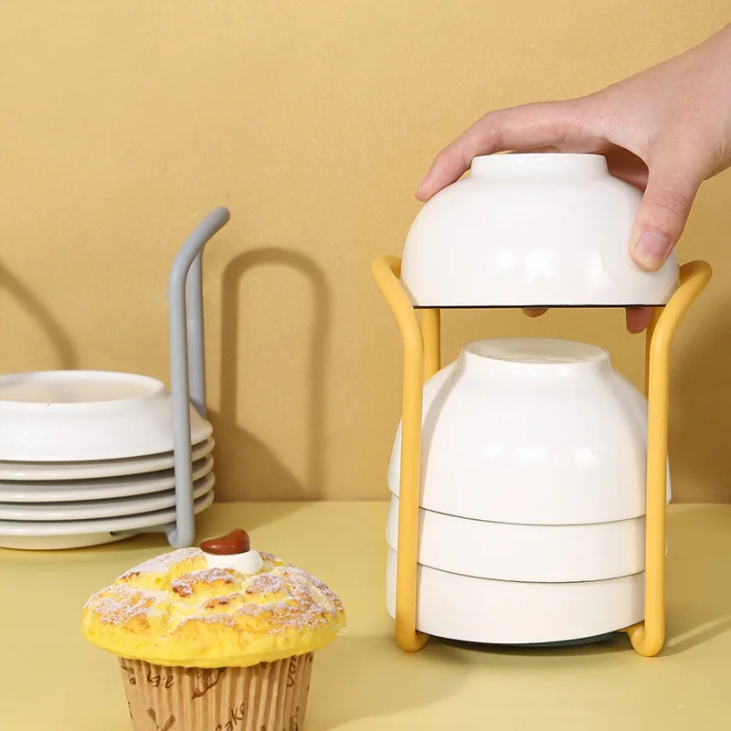 

Desktop Bowl Holder Bowl Drain Rack Kitchen Storage Tool for Cabinet Plate Dish Storage Shelf Kitchen Organizer Retractable