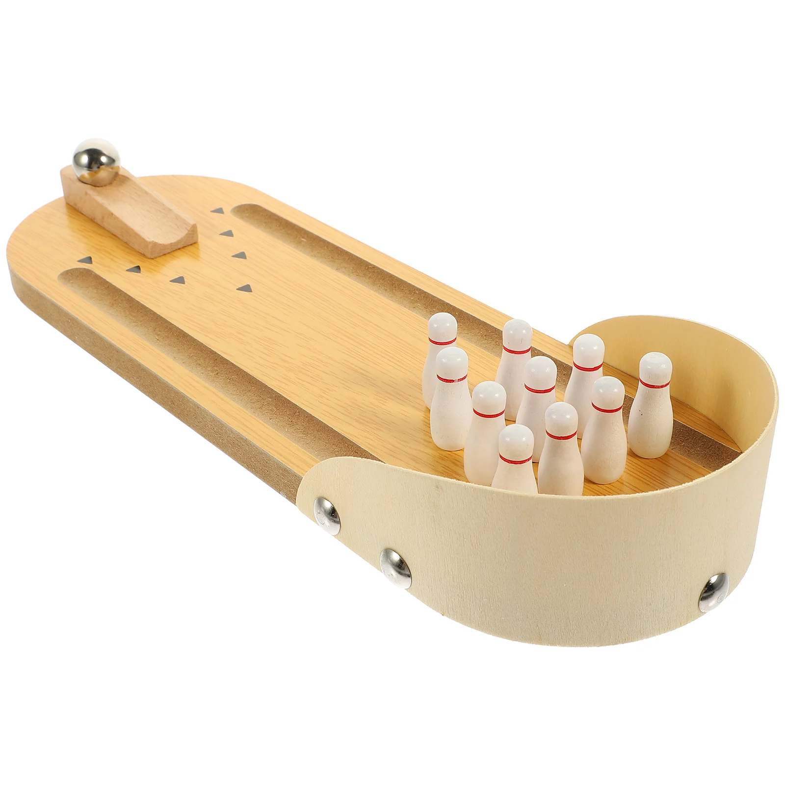 Bowling Accessories Anti-Alzheimer's Live Desktop Mini Bowling Elderly Game Toy Interactive Wooden Alzheimers Toys for Adults Abs Activities