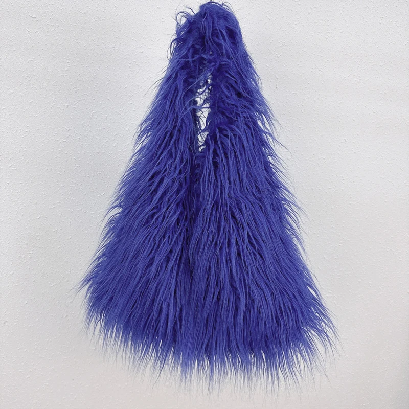 thumbnail image 1 of Bolsos de gran capacidad de estilo japonés para mujer, bolsos y carteras de diseñador de lujo, novedad de 2023, de piel sintética, de lana artificial, para el hombro y la felpa, 1 of 5