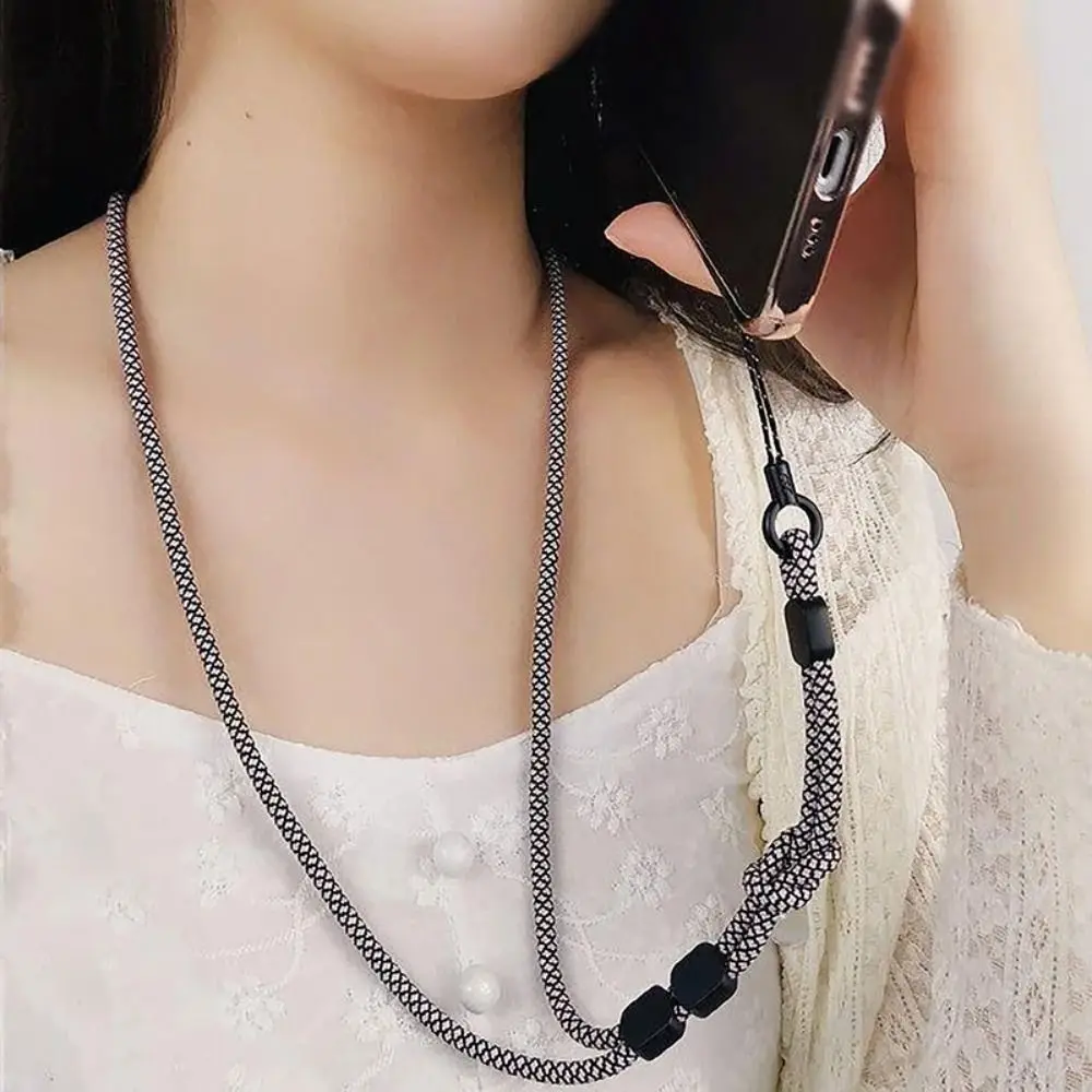 Hand-Woven Adjustable Neck and Wrist Phone Lanyard, Anti-Lost & Detachable