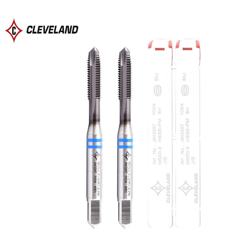 

CLEVELAND HSS-PM With JP Spiral Pointed Tap M3 M4 M5 M6 M8 M10 M12 M14 M16 Machine Thread Taps For Stainless Steel