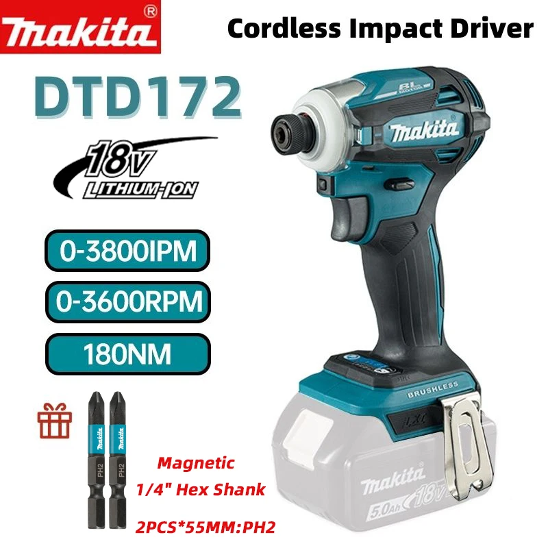 Makita Brushless Impact Driver DTD172 18V LXT Brushless Motor Electric