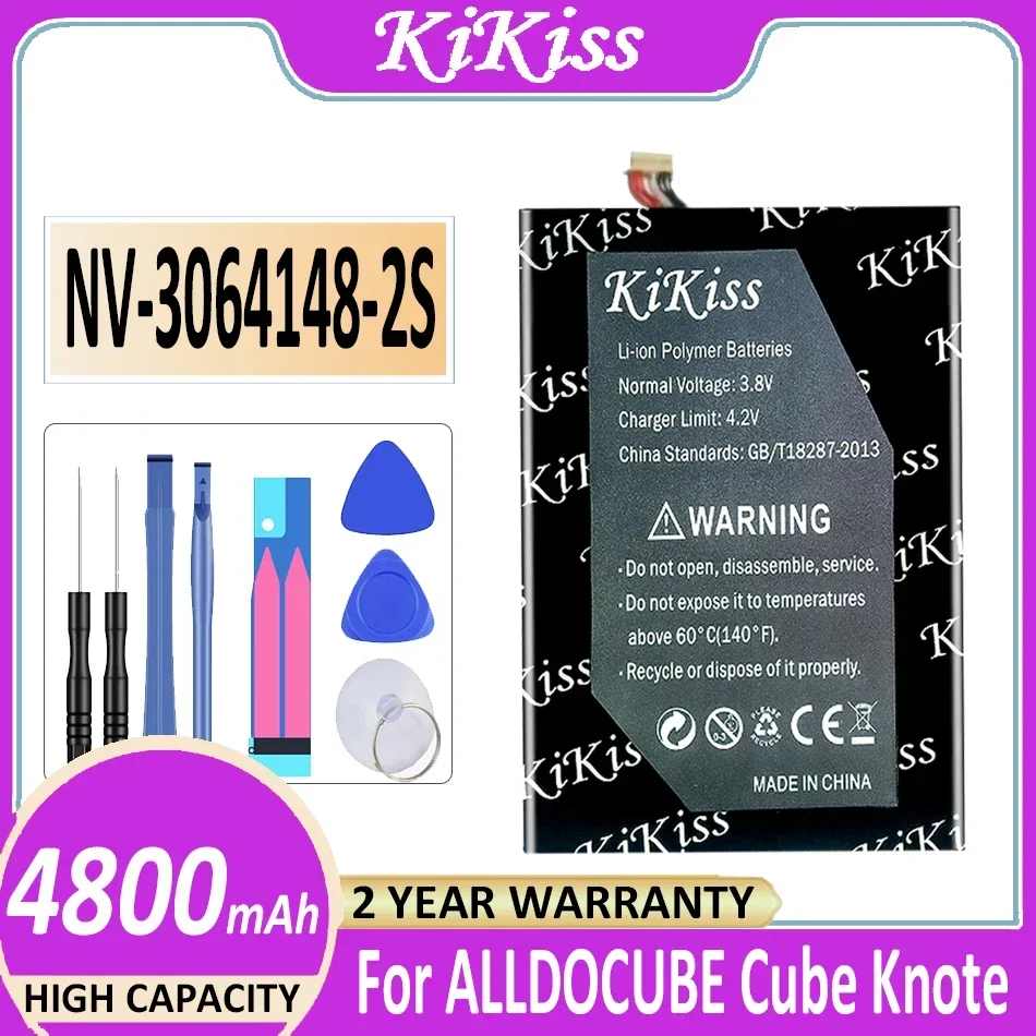 

Аккумулятор KiKiss 4800 мАч для ALLDOCUBE Cube Knote & 5 Knote5 Tablet PC For Kubi, новая литий-полимерная батарея