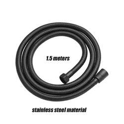 High-Pressure Multi-Mode Handheld Showerhead - Water-Saving & Durable Black Design (Shower hose)