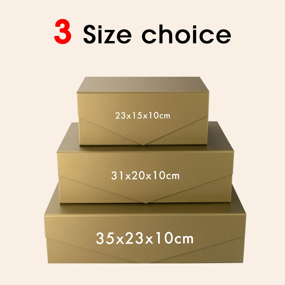 Collapsible Magnetic Gift Box with Lid – Large Rectangle Storage Box for Bridesmaid & G... - SKU FGB60968 - UGI Packaging