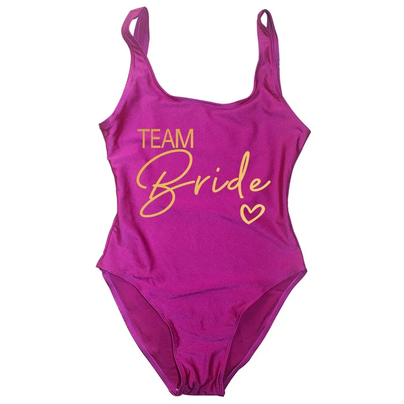 S-3XL White Bridal Swimsuit Women New Team Bride One-Piece