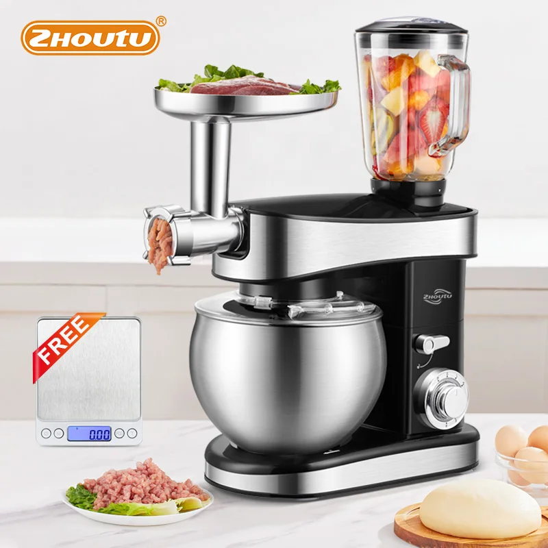 Zhoutu 1500w Mixer With 5.5l Stainless Steel Bowl ,kitchen