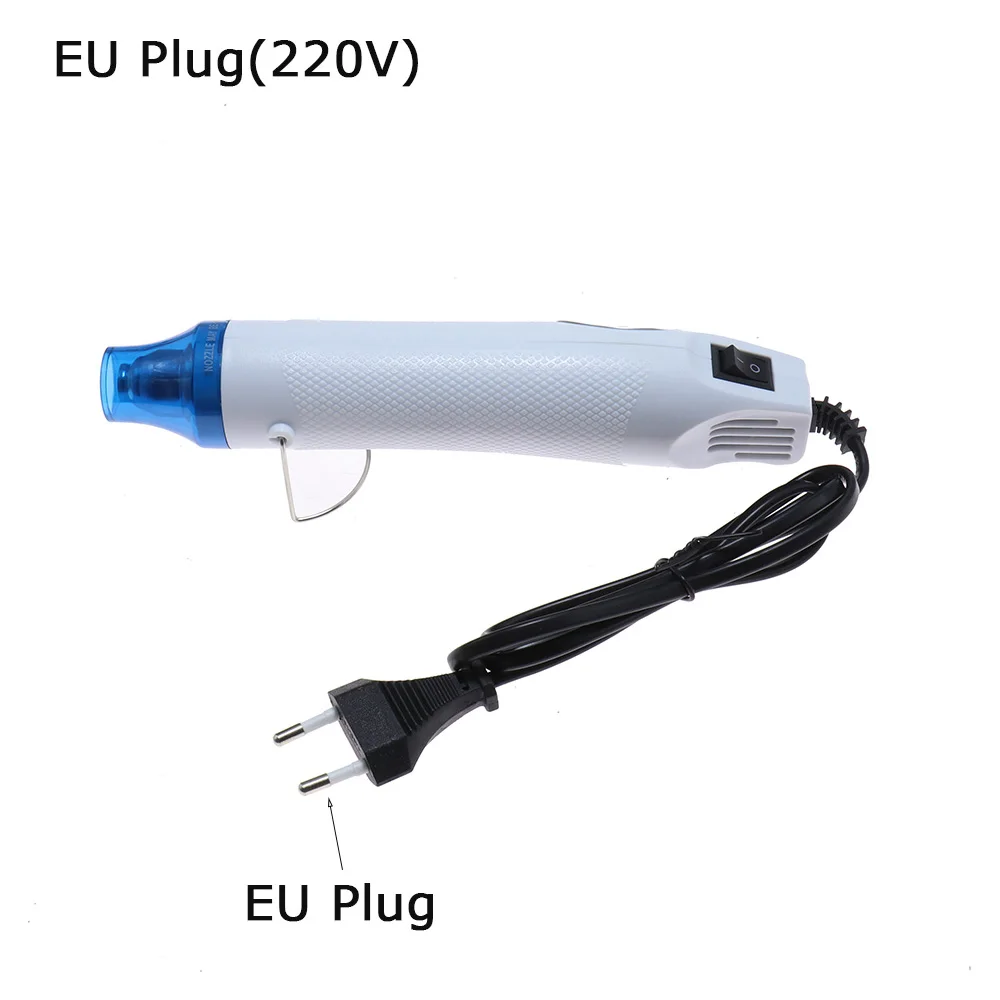 220V Home Heat Gun Electric Power Hot Air 300W Multi Purpose Soft Ceramic Seat Shrink Plastic DIY Tool 5