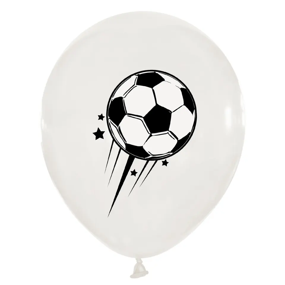 Set Decorazioni Compleanno Calcio 24 Pezzi | Palloncini Bianchi E Verdi Con Striscione | Festa A Tema Sportivo Per Bambini - 4
