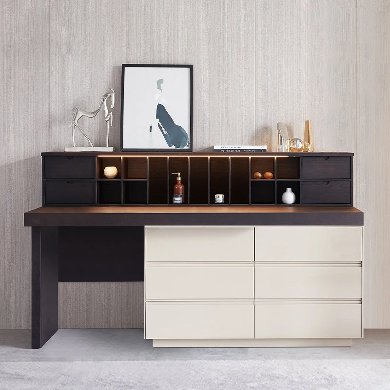 

Drawer White Dressers Luxury Bedroom Makeup Storage Minimalist Dressers Vanity Desk Makeup Modern Meubles De Chambre Decoration