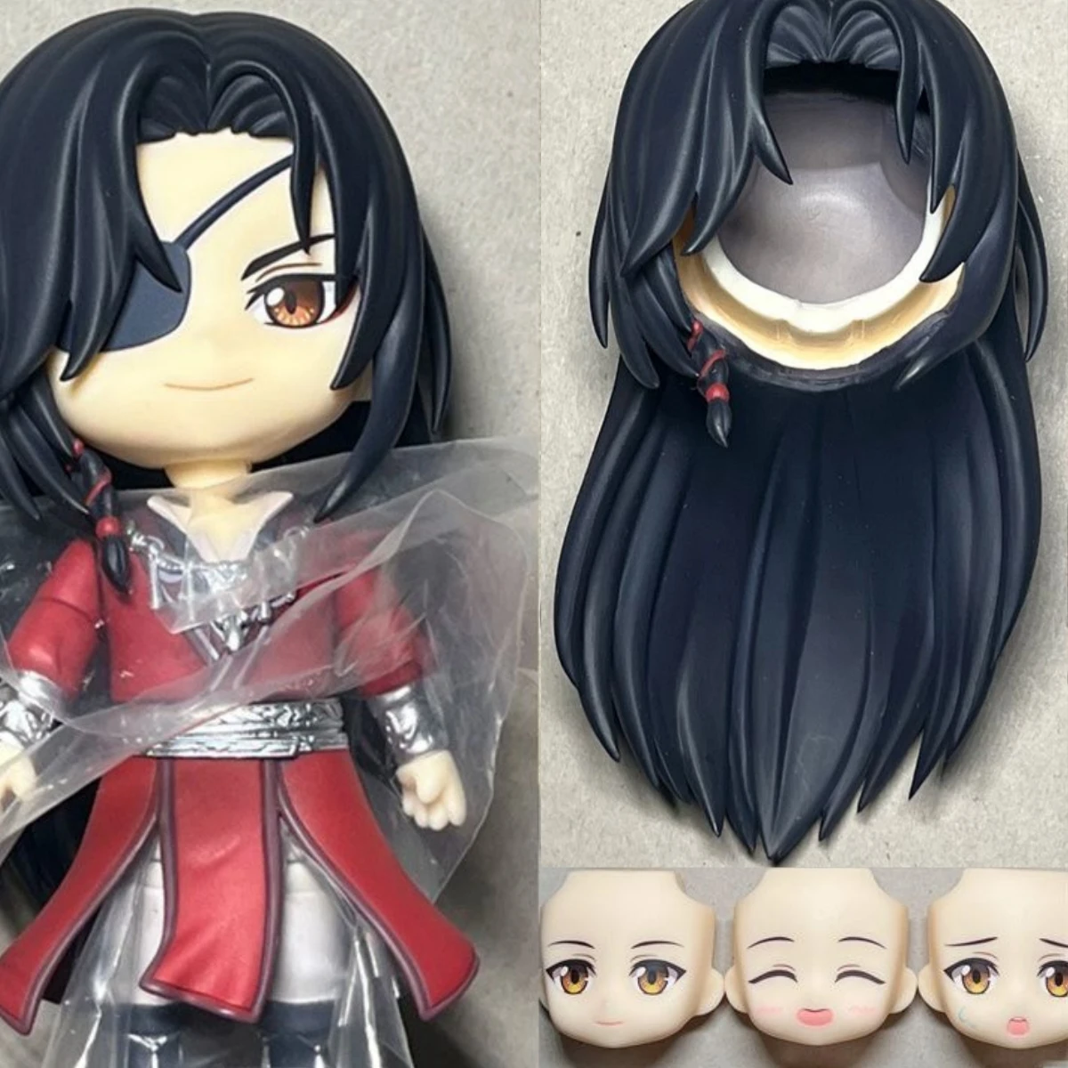 Hua Cheng Xie Lian DIY Replacement Hair Face Body Anime Tian Guan Ci Fu Gsc Clay Man Figure for Ob11 1/12bjd Doll Accessories anime ornament