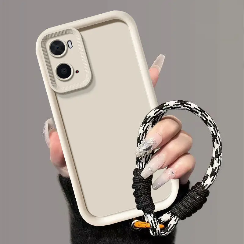 Cute Curly Anti-Loss Hanging Rope Phone Case Cover