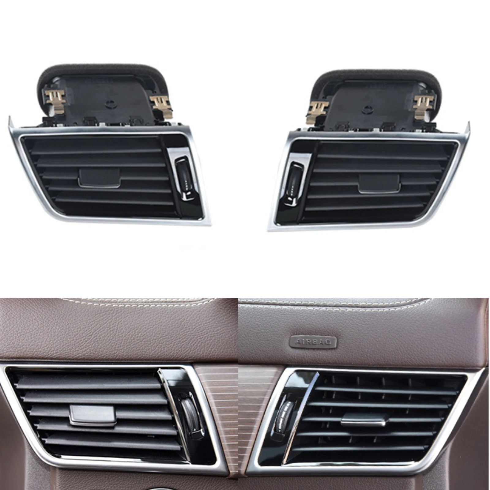 

For Mercedes Benz GL ML W166 M Class ML166 2012-2015 Front Air Vent Grille Assembly Car Dashboard Side Conditioning Outlet Grill