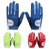 1 Pair Golf Gloves Kids Junior Children Left Hand Right Hand Rain Grip 3D Performance Mesh Non-slip Micro Soft Fiber 1