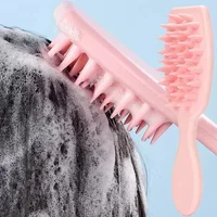 Silicone Shampoo Brush Extended Handle 2