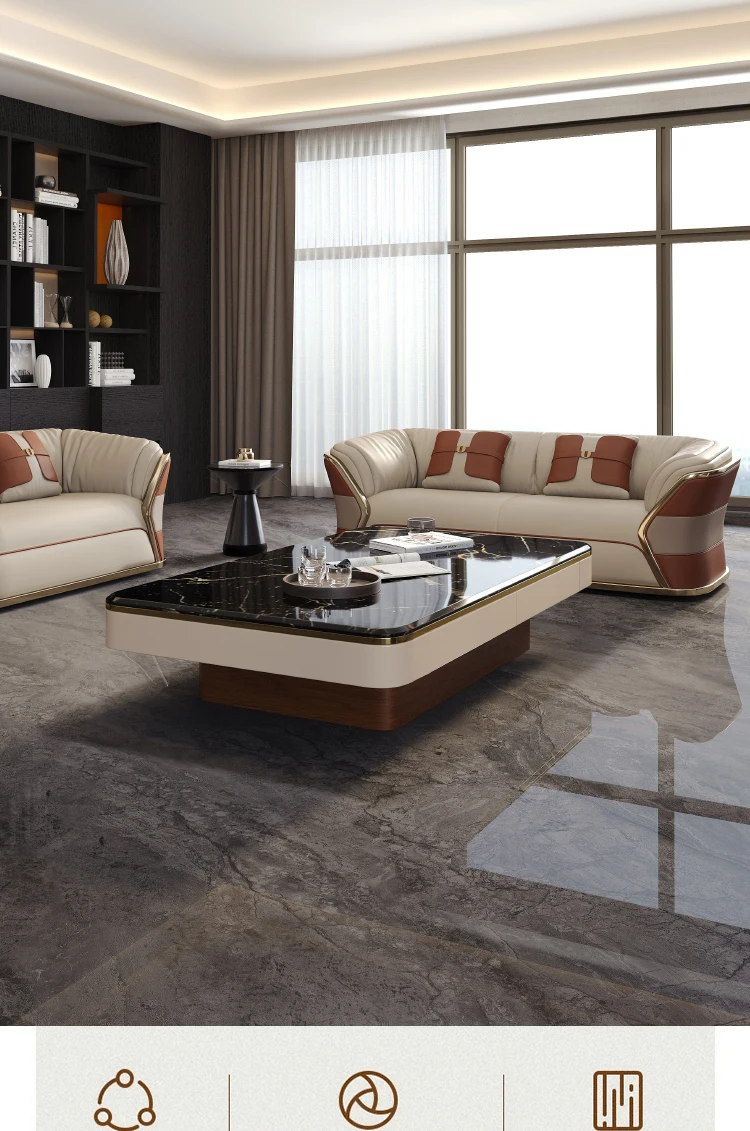 Light Luxury Designer Coffee Table Nordic Aesthetic Decoration Standing Side Table Accessories Unique Couchtisch Home Furniture