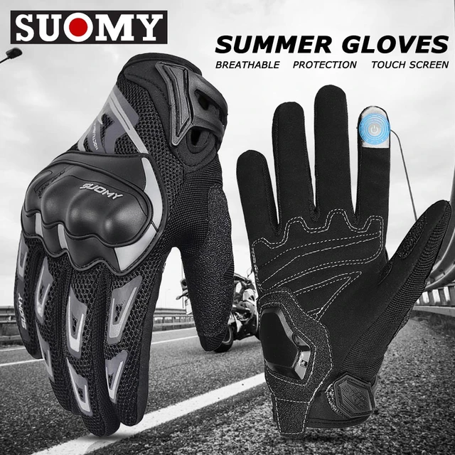 Suomy guanti da Moto maglia estiva guanti da Moto traspiranti uomo donna  Touch Screen guanti da