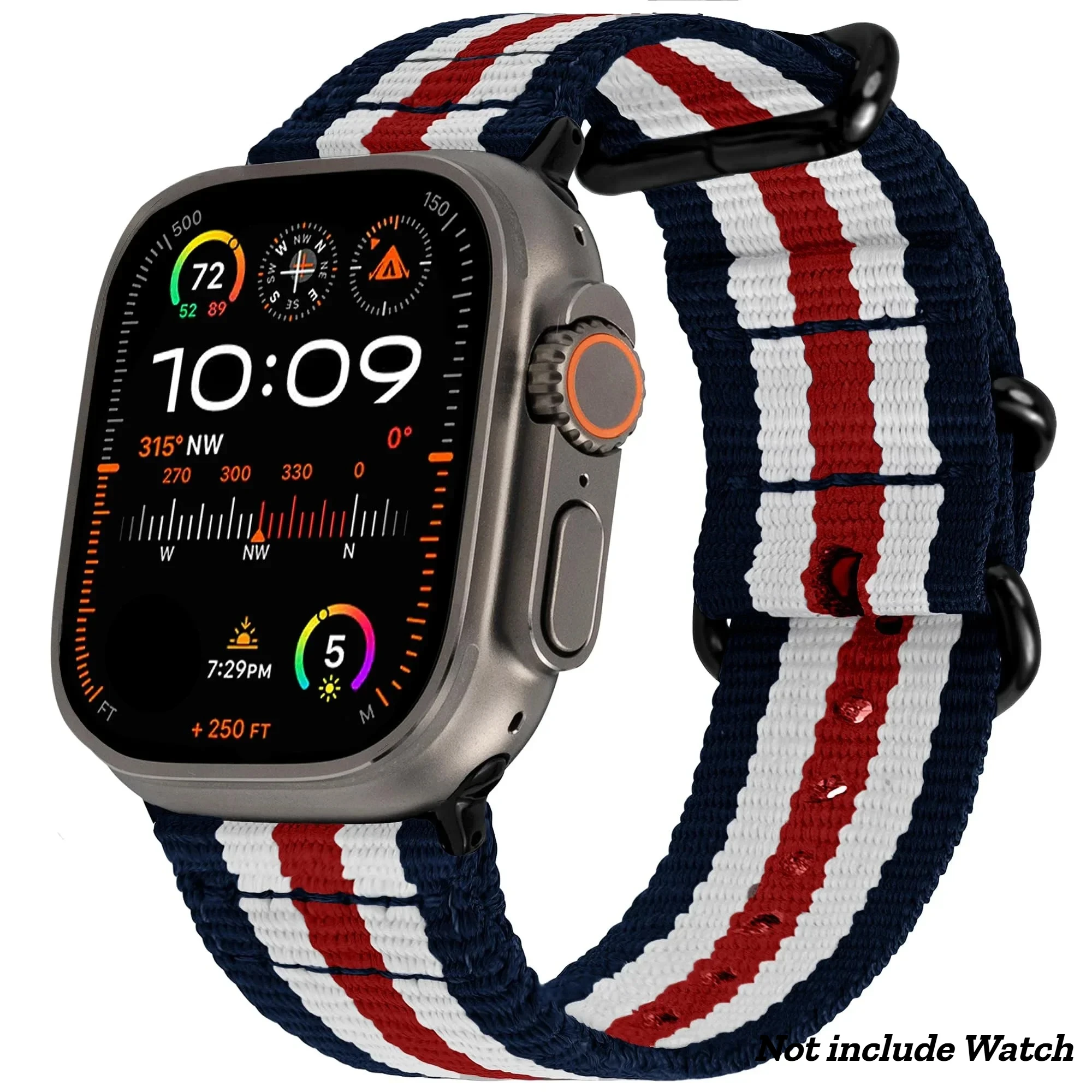 Premium Nylon Braided Strap for Apple Watch - Elegant Woven Bracelet Design