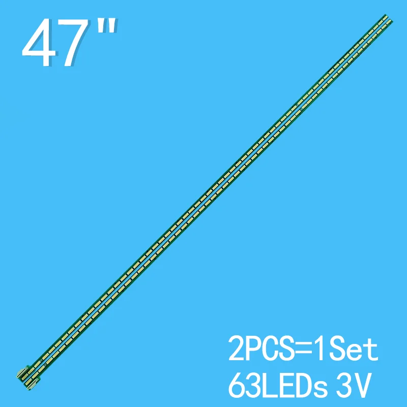 2 PCS 516MM For LCD Backlight Strip 47 Inch 63 Led 6922L-0071A 6916L1179B 6920L-0001C 47LA6600 47LA660S 47LA690S 47E700S new for changhong 3d37a4000iv lcd backlight strip 6920l 0001c 6916l0828a 6922l 0007a 6916l0905a lc370eun 54led 463mm