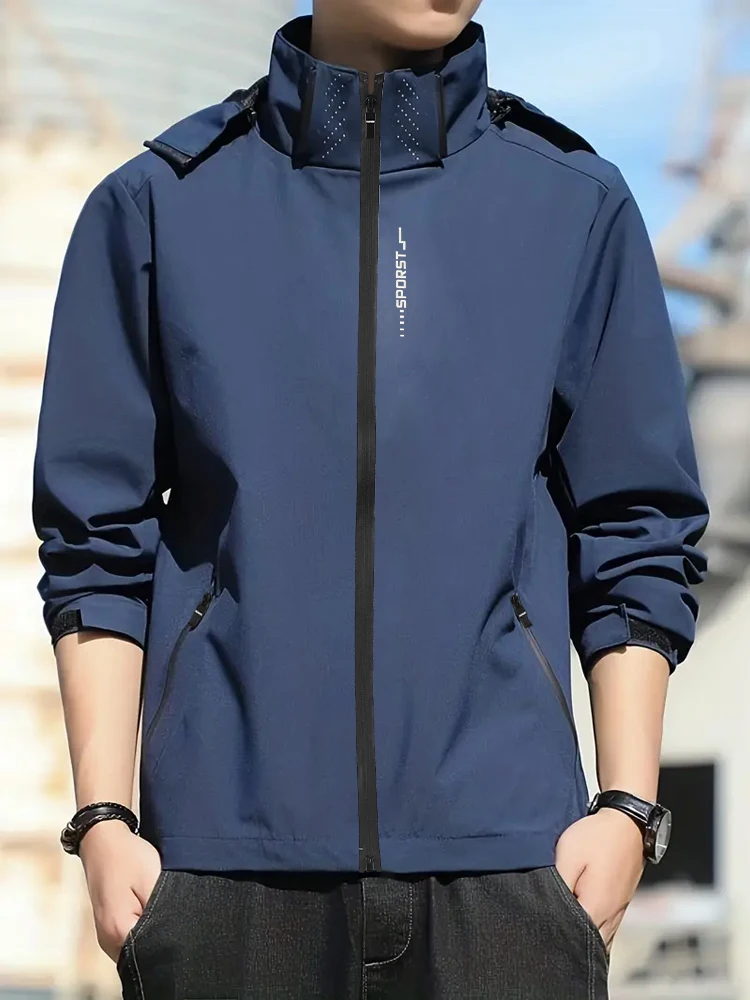 Stand Collar Jacket Men's Casual Slim Baseball Jacket Latest Spring Fashion High Quality ﻿