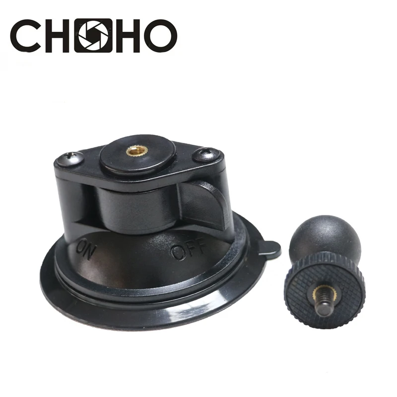Car Suction cup Supportor One Inch 8.5cm + 1/4" Ball Adapter Mount For Gopro Hero 13 12 11 9 DJI OSMO Action 4 3 Insta360 Camera