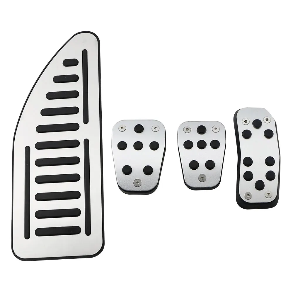 Car Pedal Cover For Ford Fiesta MK7 2009-2015 Ecosport 2012-Accelerator Gas Pedals Pads Aluminium Alloy Rubber