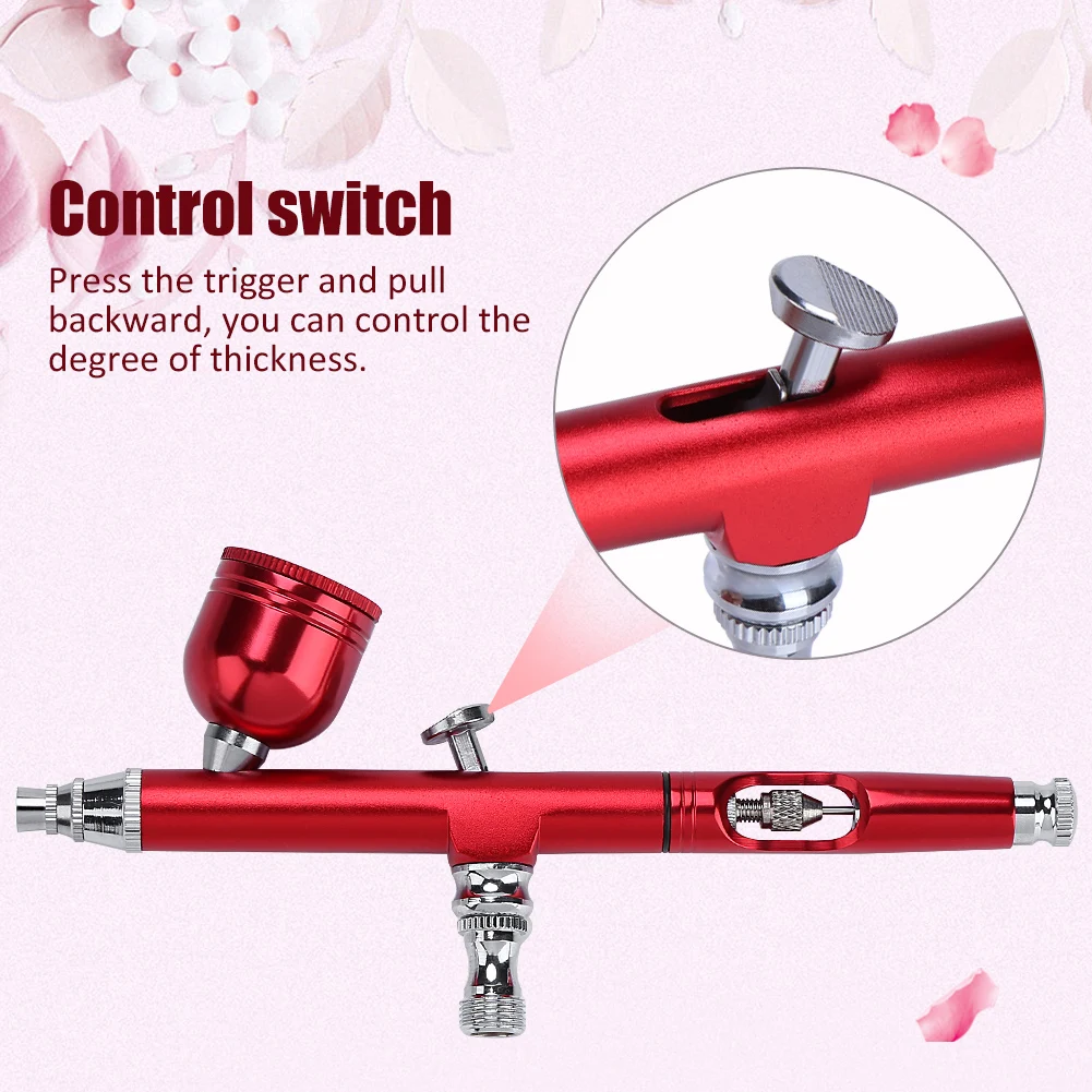 Tattoo Spray Gun Decoration Gun 2 Colors 0.3mm Feed Airbrush Gun Spray Gun Art Tattoo Paint Nail Cake Decoration Tool 3