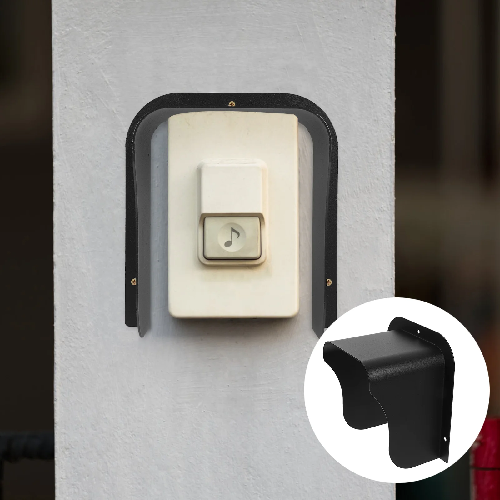 Doorbell Cover Set Doorbell Cover Protector Outdoor Rain Bell Cover Waterproof Doorbell Cover Durable Stainless Steel Outdoor