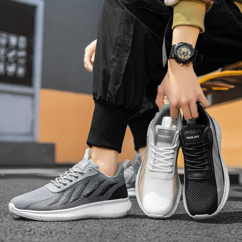 Leisure Sports Shoes Vulcanized Men's Shoes Rubber Soles Brand Driving Mesh Breathable and Anti Slip Casual Shoes Men's Shoes