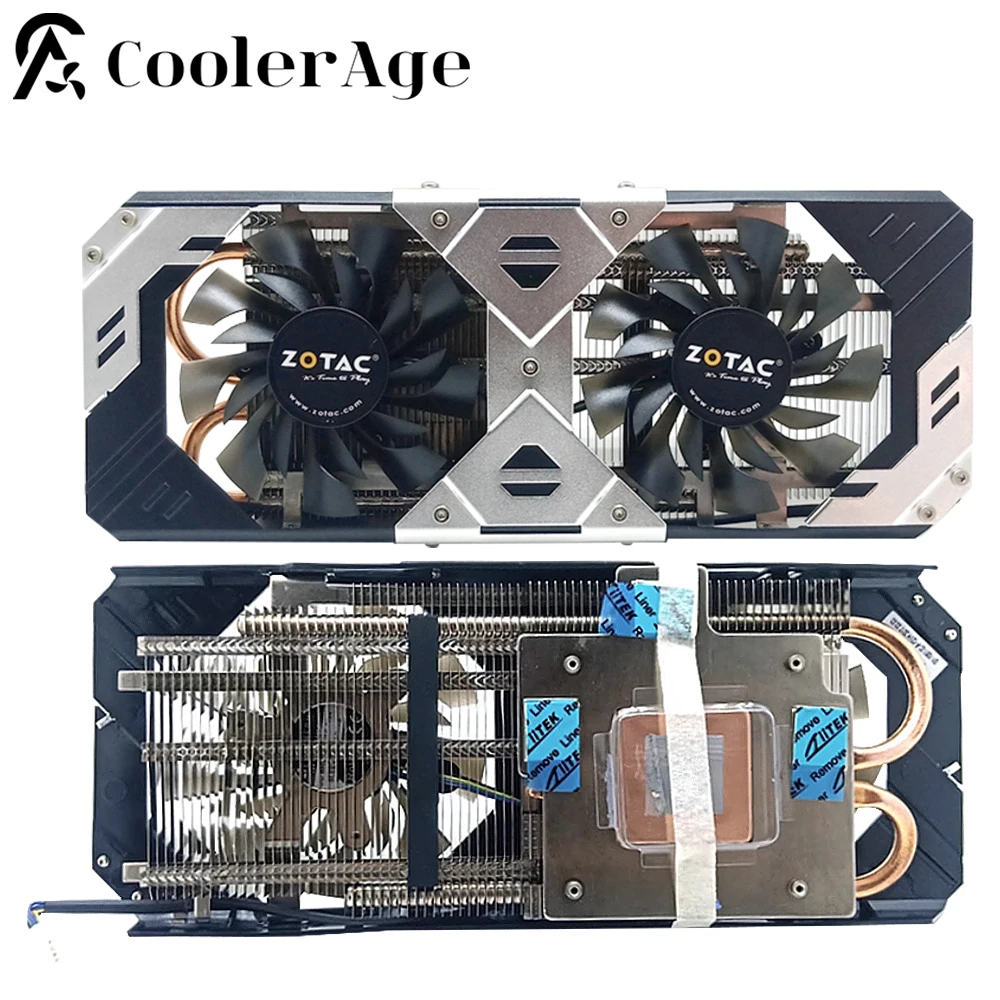 Original Gtx960 Placa de Vídeo Dissipador para Zotac Geforce Gtx 960 4g d5 Placa Gráfica Dissipador de Calor