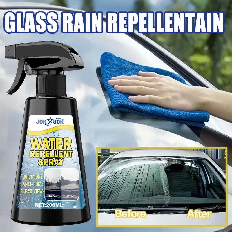 Car Glass Rearview Mirror Rain Spray Nano Coating Superhydrophilic For Poor Weather Driving Enhances Visibility