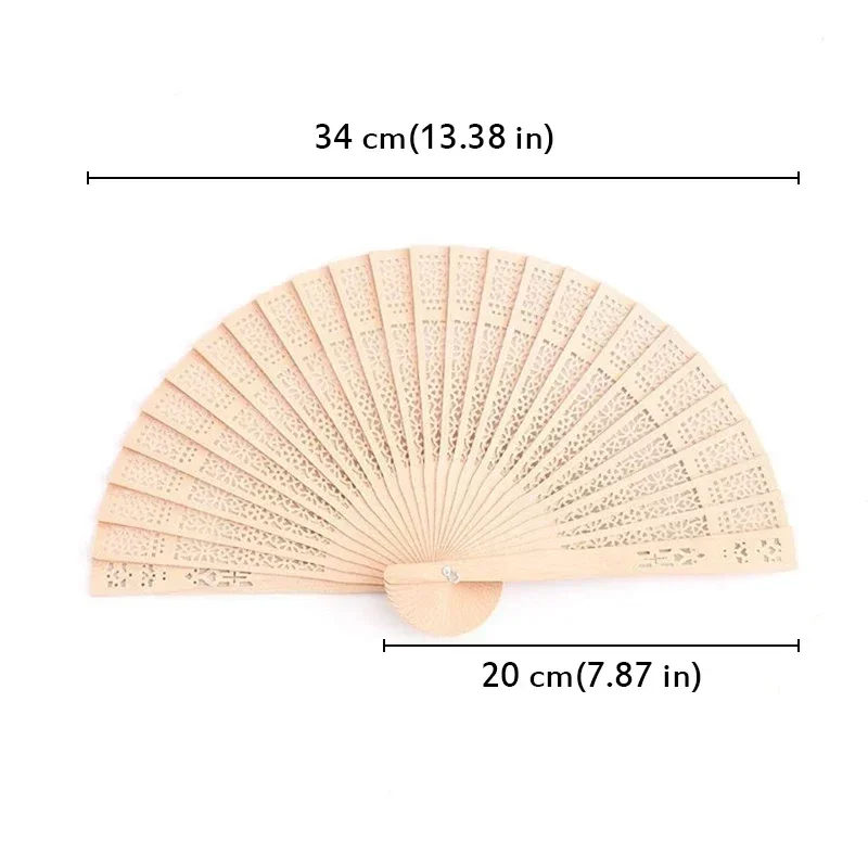 20/60 Pcs Personalized Carved Wood Wedding Fans Wedding Gifts For Guests With organza bag