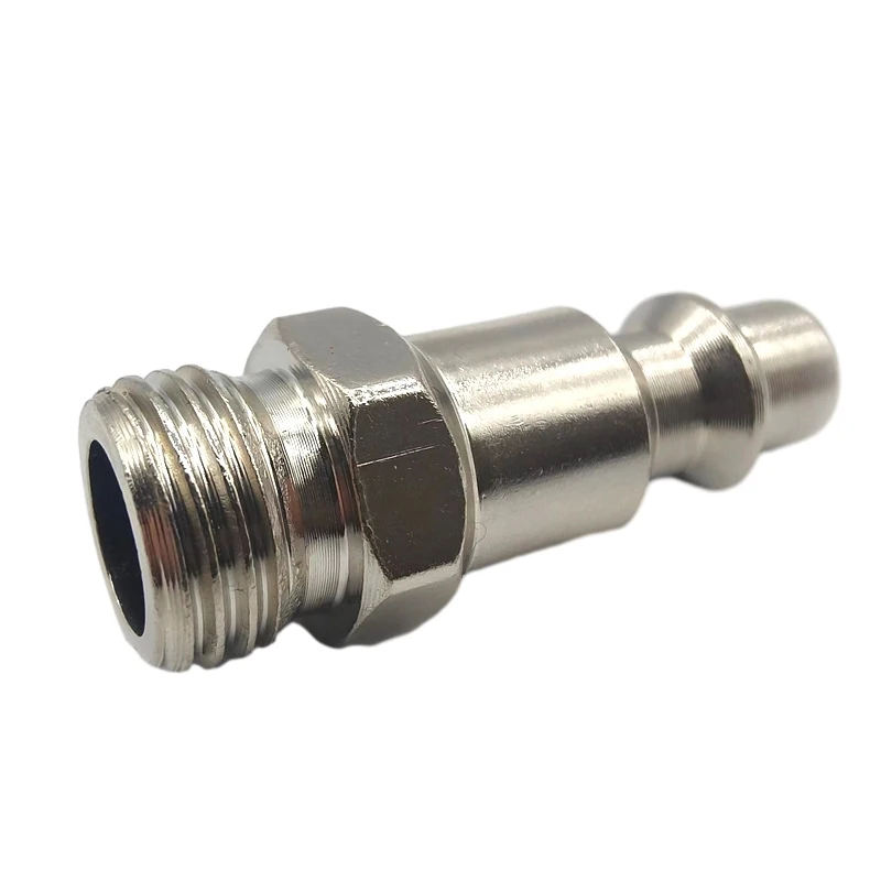 1/4 Inch BSP Quick Connect Air Fitting – Brass Pneumatic Coupling, Male To Female Thread, With Sealing Ring