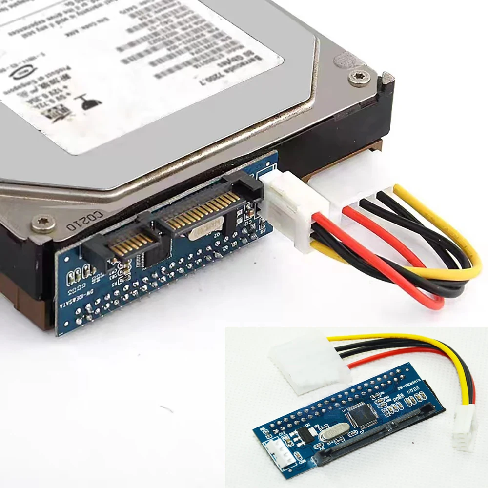 Adaptateur de conversion IDE vers SATA, disque dur de 3.5 pouces, lecteur optique DVD IDE, graveur de CD, connexion d'ordinateur de bureau avec Port parallèle SATA VCR