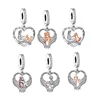 Fit Original Pan Charm Bracelet 925 Silver Rainbow Bridge Angel Wings Father Mother Cat Dog Bead For Making Memorial Berloque 1