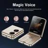 SERVO Pocket S1 4 SIM Card Fold Mobile Phones GSM Network Auto Call Record Flashlight Speed Dial Magic Voice Foldable Cellphones 6