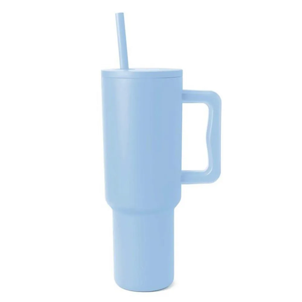 thumbnail image 1 of New 40 oz Tumbler with Handle Vacuum Insulated Mug With Lid Stainless Steel Thermos Coffee Cup Reusable Water Bottle 40oz, 1 of 5