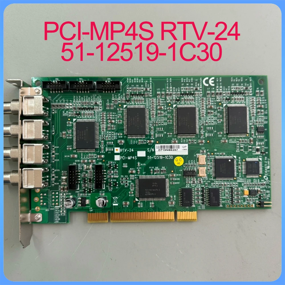 For ADLINK PCI-MP4S RTV-24 51-12519-1C30 Acquisition Card 2 For ADLINK PCI MP4S RTV 24 51 12519 1C30 Acquisition Card