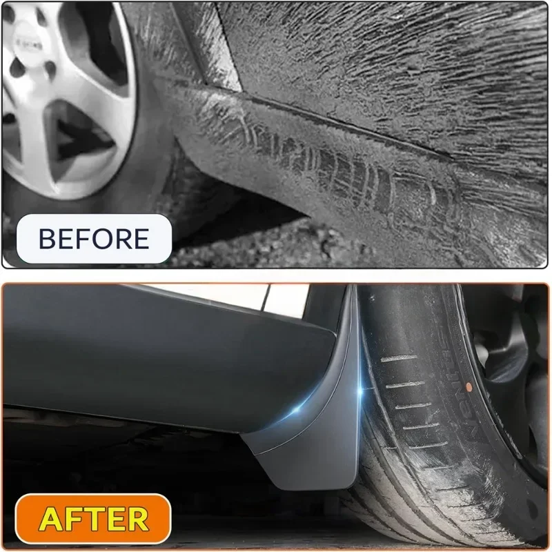 Soft Mud Flaps For Tesla Model Y 3 Accessories TPE Mudguards Original Design Fender Anti-Snow Anti-Sand Splash Guard Protector