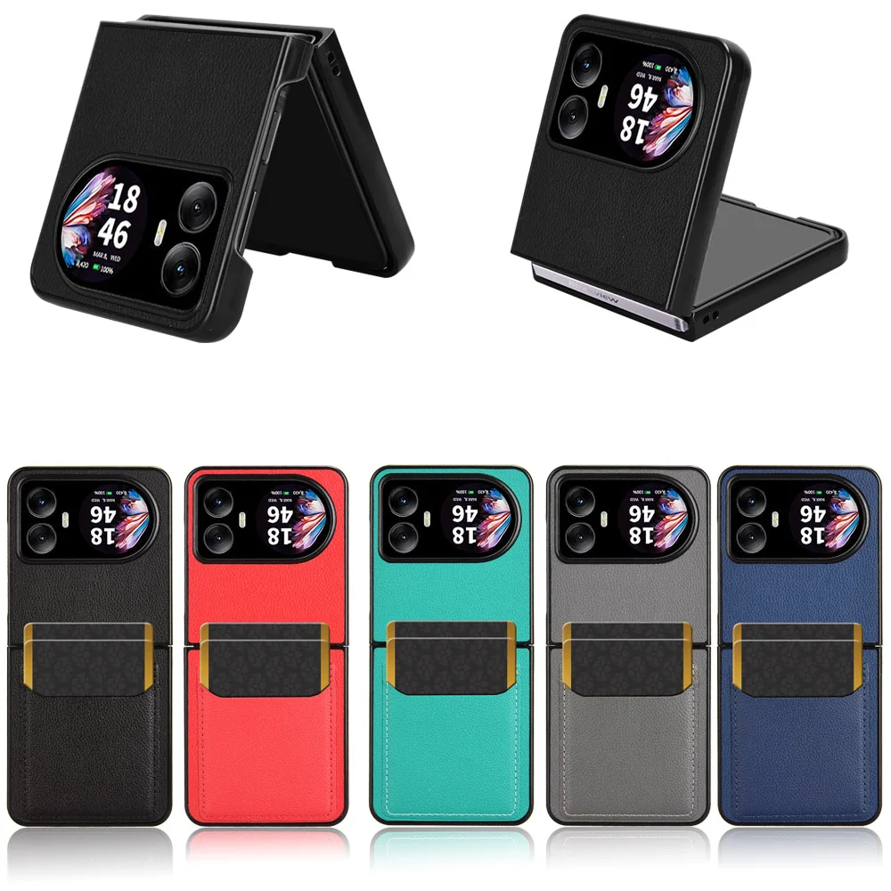 Luxury PU Flip Phone Case with Card Slot and Full Protection Back Cover