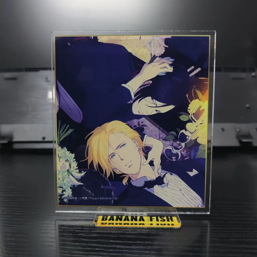 Japan Banana Fish Anime Figures Aslan Jade Callensor Supporti In Acrilico Okumura Eiji Character Model Plate Desk Decor Fans Gift