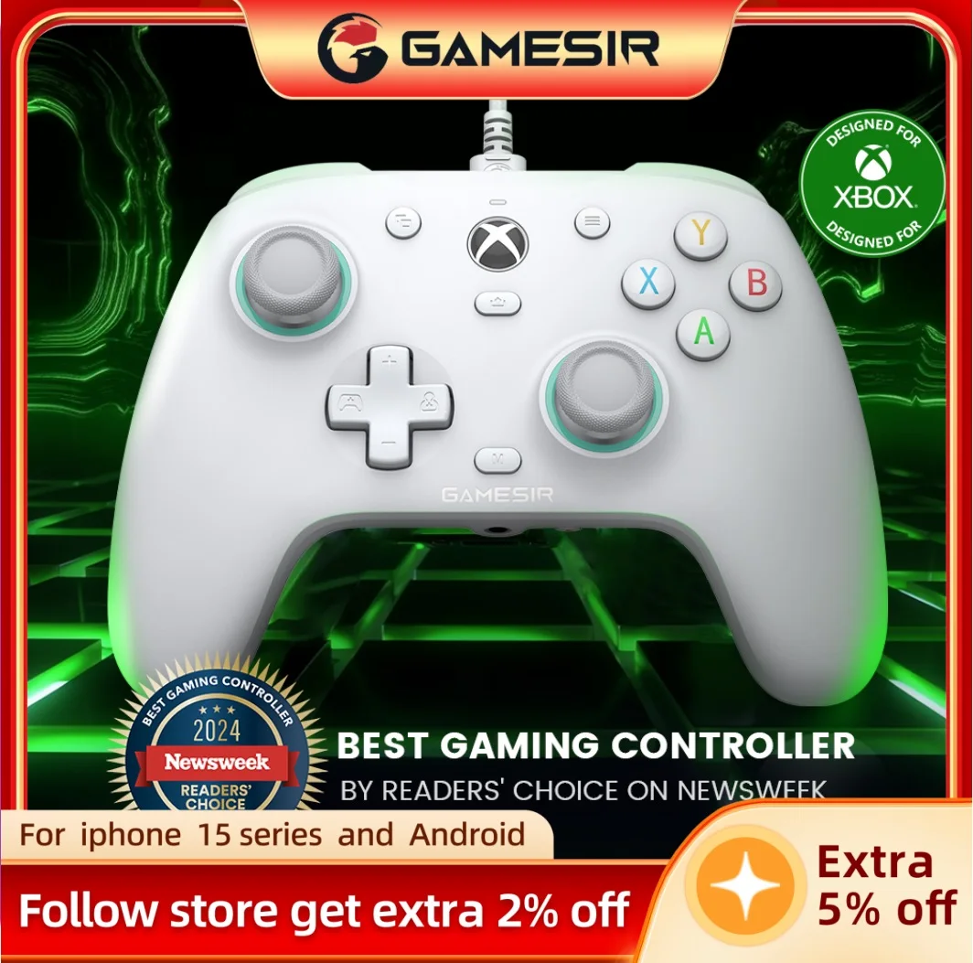 

Gamepads GameSir G7 SE xbox Controller Gaming Wired Gamepad for Xbox Series X/S Xbox One with Hall Effect joystick para pc Gamer