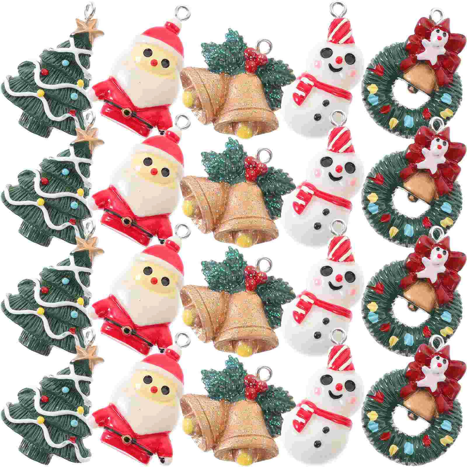 

20pcs Xmas Tree Hanging Ornament Christmas Party Decoration Keychain Pendant