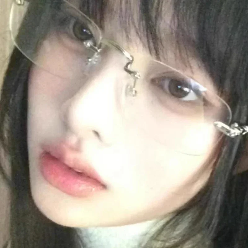 Silver Frame Anti-Blue Light Glasses Front View