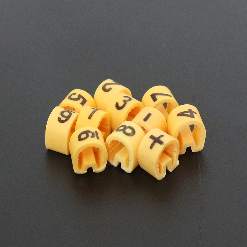 Cable Marker 10 Trellis 0.5 0.75 1.0 1.5 2.5 4.0 6.0 10.0 16 25 35mm2 PVC Tubing 0-9 Different Number Kits Terminal