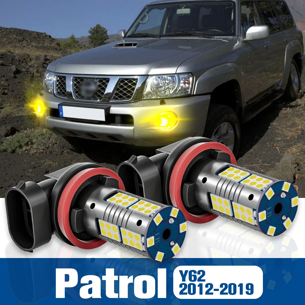 

2pcs LED Fog Light Blub Lamp Accessories Canbus For Nissan Patrol Y62 2012-2019 2013 2014 2015 2016 2017 2018