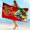 Funny Rat Fink Printed Towel Microfiber Beach Towel Absorbent Quick dry Soft Yoga Swimming Resort Mountain Climbing Towel 6